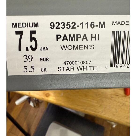 Palladium Pampa Hi white S 7.5 Lace-up Canvas Hi-top Boot Womens New in Box - Picture 7 of 7